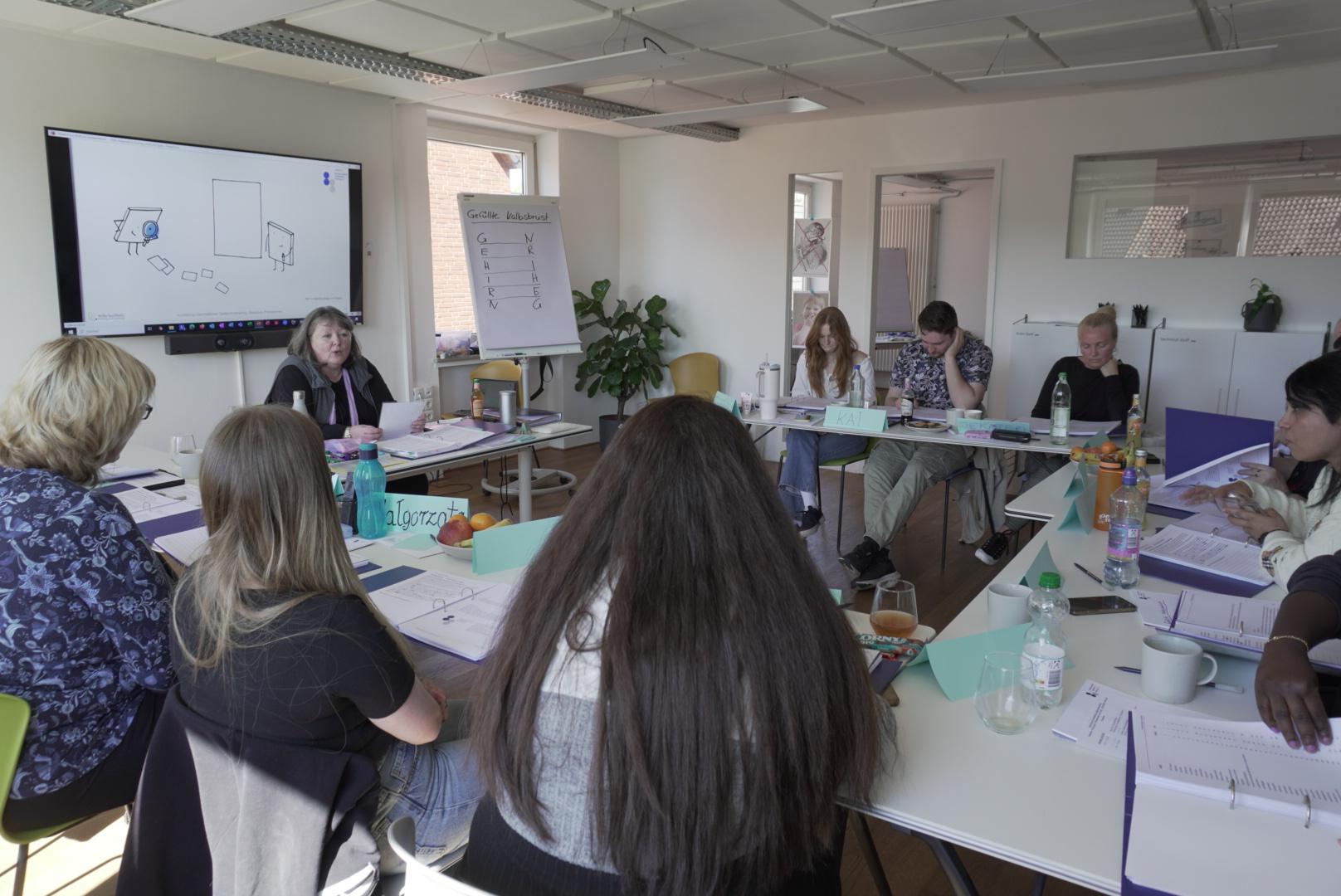 Gemeinsames Lernen in einer Gedächtnistraining-Schulung