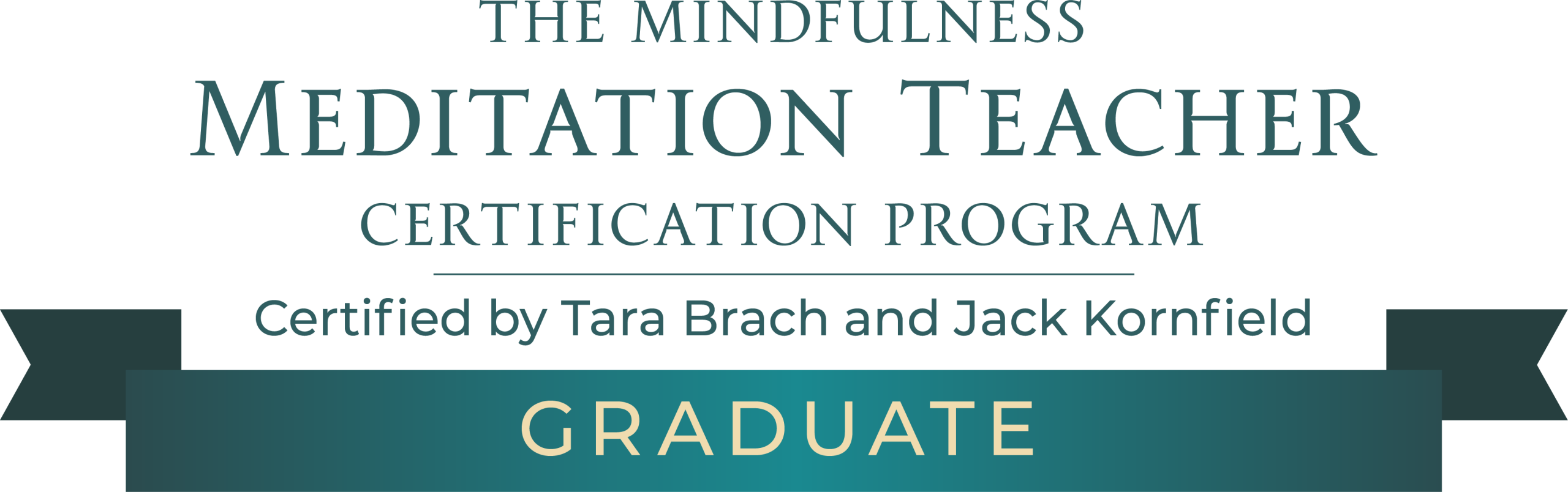 MMTCP-Abschlussabzeichen – zertifiziert durch Tara Brach und Jack Kornfield